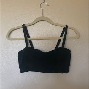 Black Cage Back Brandy Melville Bralette (bandeau)